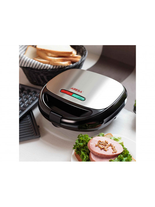 Sandwich/waffle maker ARESA AR-1206 