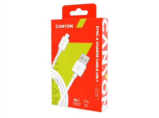 մալուխ CANYON CNE-USBM1W MICRO USB 