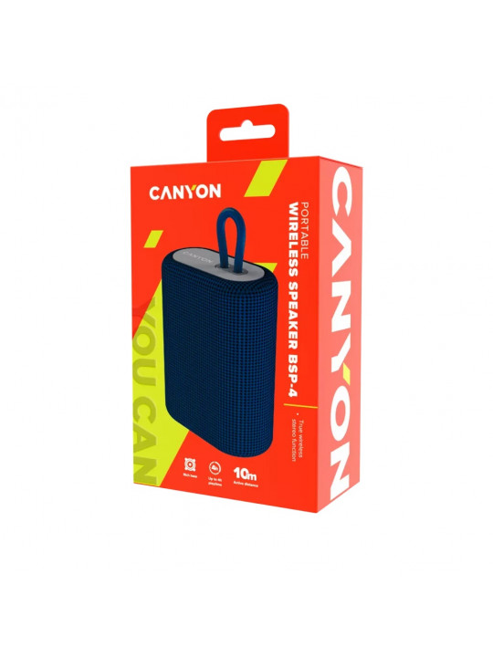 Bluetooth բարձրախոս CANYON CNE-CBTSP4BL (BLUE) 