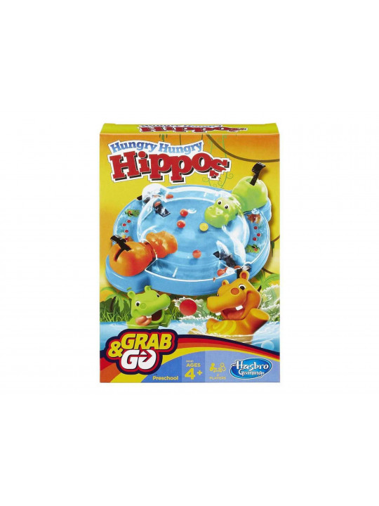 Настольные игры HASBRO B1001 HUNGRY HUNGRY HIPPO GRAB AND GO 