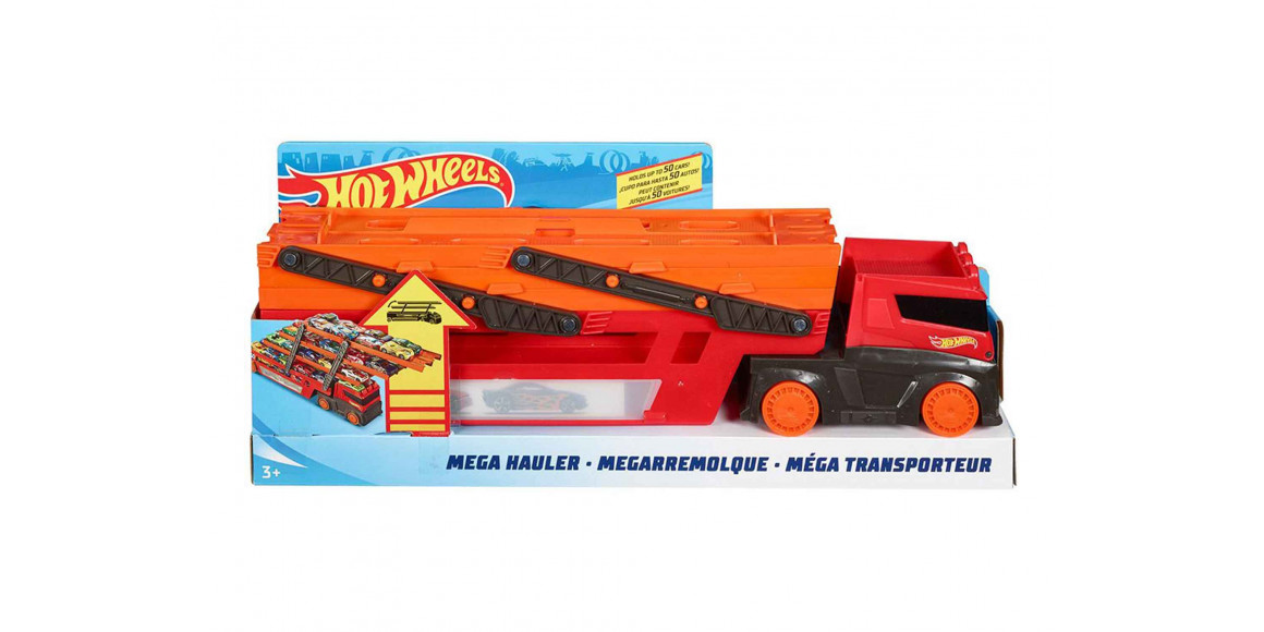 Transport HOT WHEELS HW MEGA RED HAULER 50TH GHR48 