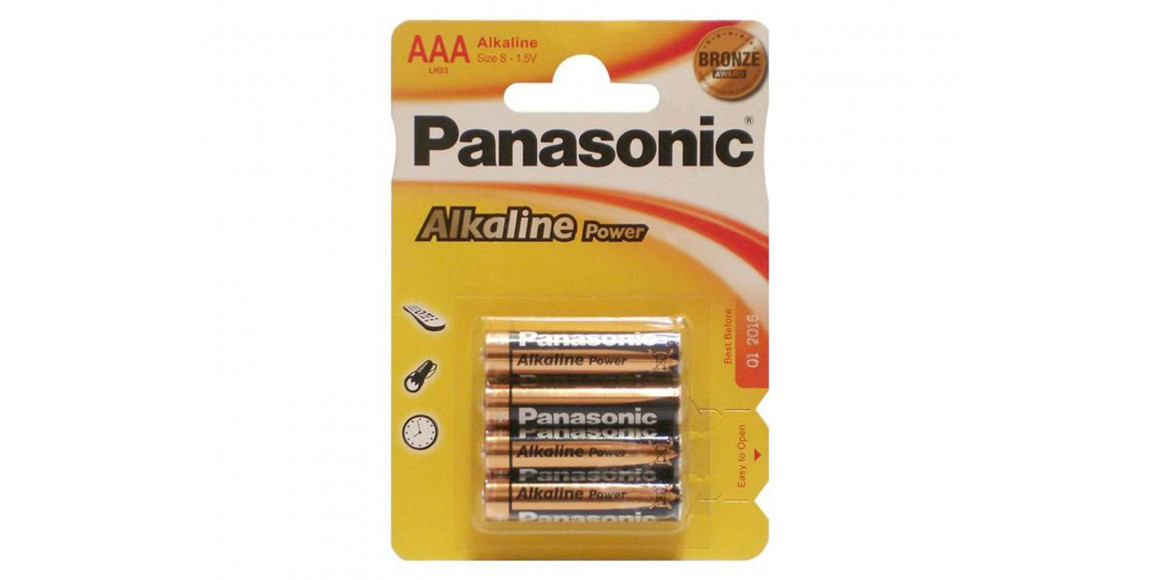 Батарейки PANASONIC LR03REB/4BPR/3009 33011