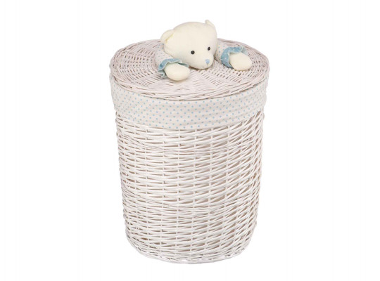 Laundry basket MAGAMAX EW-33L BLUE BEAR WHITE 