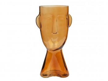 Decorate objects MAGAMAX GLASS VASE FACE Д160 Ш150 В315 YELLOW FANCY34