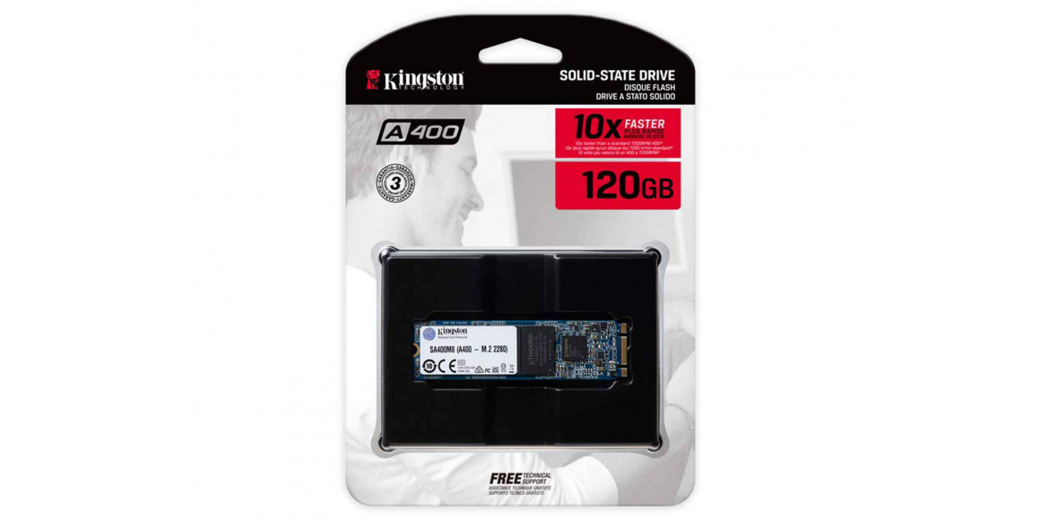 Ssd memory KINGSTON SSD SA400M8 120GB M2 2280 