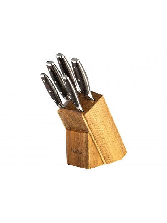 Knives and accessories LARA LR05-57 5+1PC WOOD STAND 