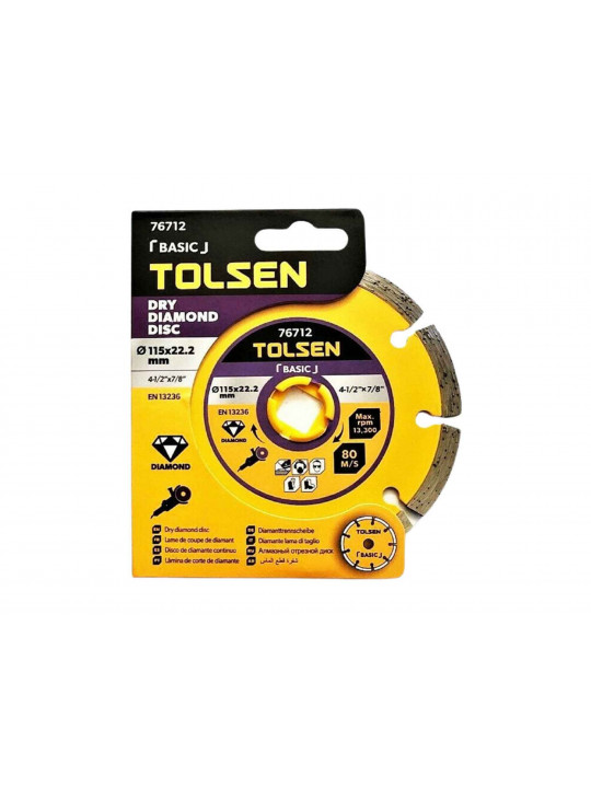 Отрезной диск TOLSEN 76712 