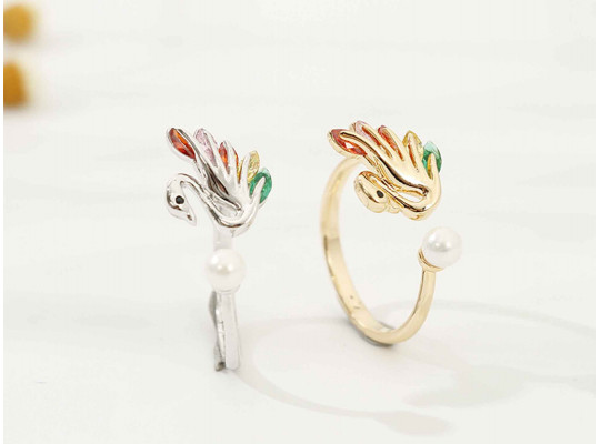 Womens jewelry and accessories XIMI 6941406862202 COLORFUL SWAN RING