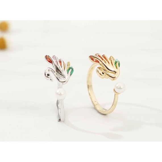 Կանացի զարդեր եվ աքսեսուարներ XIMI 6941406862202 COLORFUL SWAN RING (862202)