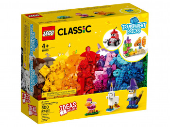 Blocks LEGO 11013 CLASSIC CREATIVE TRANSPARENT BRICKS 