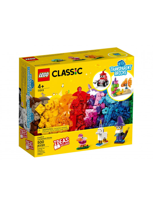 Blocks LEGO 11013 CLASSIC CREATIVE TRANSPARENT BRICKS 