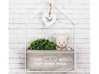 Decorate objects SIMA-LAND SHELLFBOX LOVE LIVES HERE29.1X21.2CM 3788668
