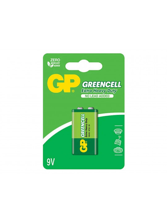 Батарейки GP 9V GREENCELL 