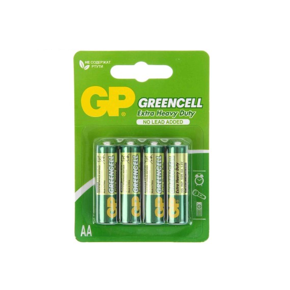 Մարտկոցներ GP AA GREENCELL 4 