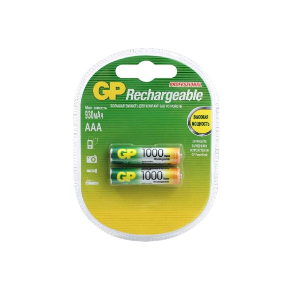 Зарядочные устройства GP AAA 1000MAH (100AAAHC-2PL2) 