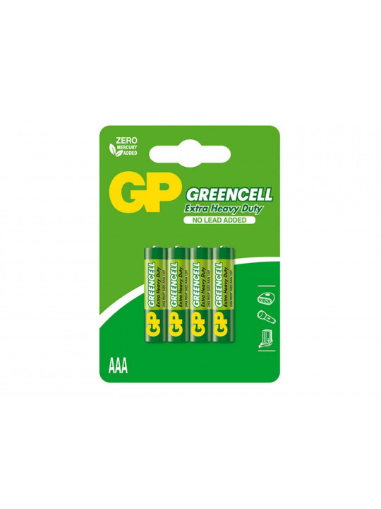 Батарейки GP AAA GREENCELL 4 