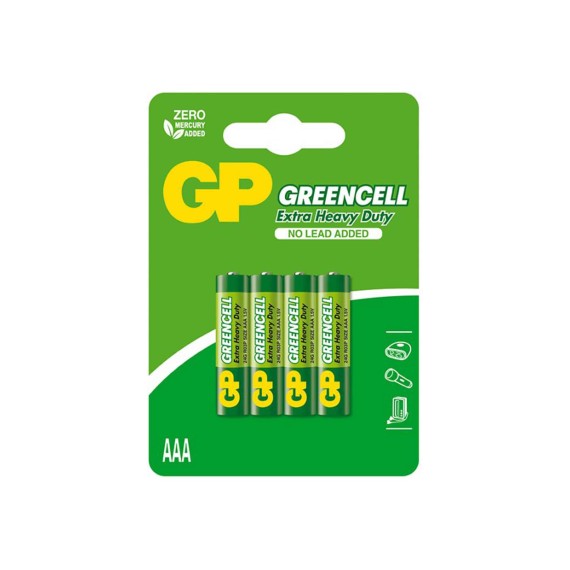 Батарейки GP AAA GREENCELL 4 