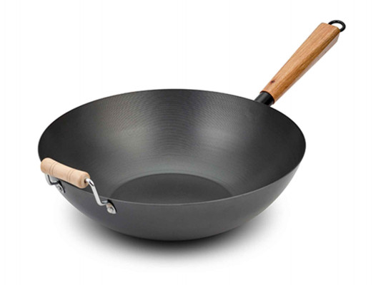 Frypan NAVA 10-166-014 CARBON STEEL WOK 35CM 