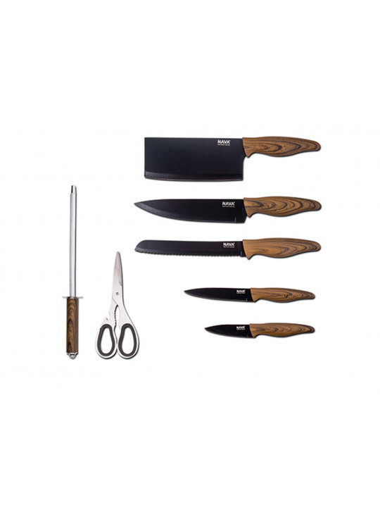 Դանակներ և աքսեսուարներ NAVA 10-167-004 STAIN.STEEL/STONE 8PC 