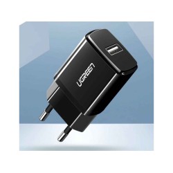 Power adapter UGREEN USB WALL CHARGER (BLACK) (50459)