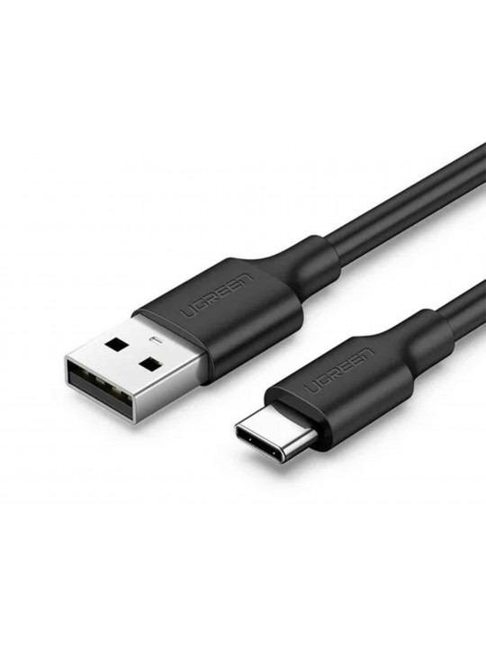 Մալուխ UGREEN USB-A TO USB-C NICKEL PLATING 1M (BLACK) 60116
