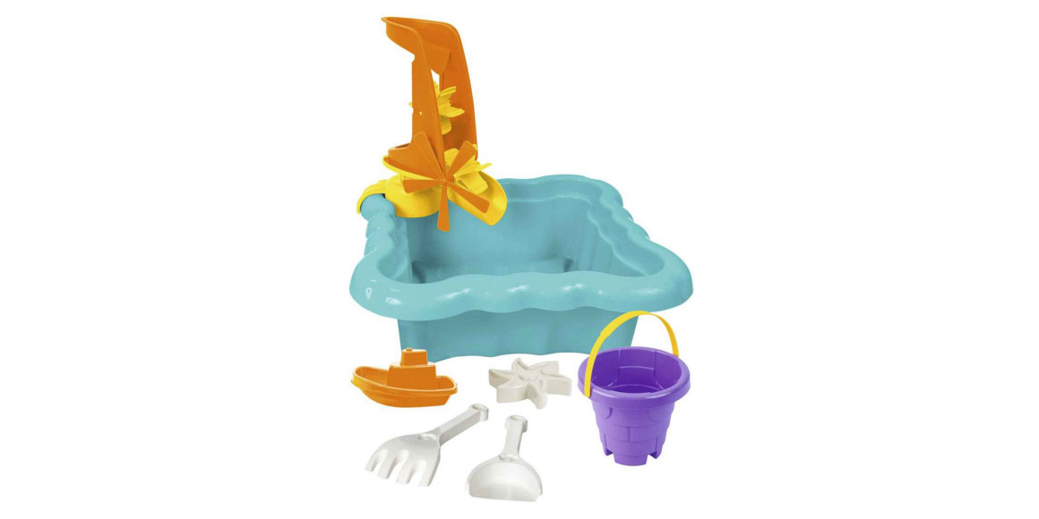 Ամառային խաղալիքներ TIGRES 39699 ավազի և ջրի հավաքածու 7կտ. Փիրուզագույն 