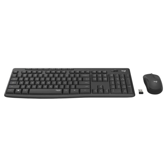 Клавиатура LOGITECH MK295 SILENT WIRELESS COMBO + MOUSE (GRAPHITE) (L920-009807)
