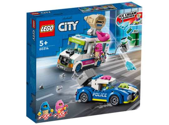 Կոնստրուկտոր LEGO 60314 CITY Ոստիկանական հետապնդում պաղպաղակի մեքենայի 
