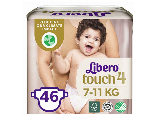 Diapers LIBERO TOUCH N4 (7-11KG) 46PC (070919) 