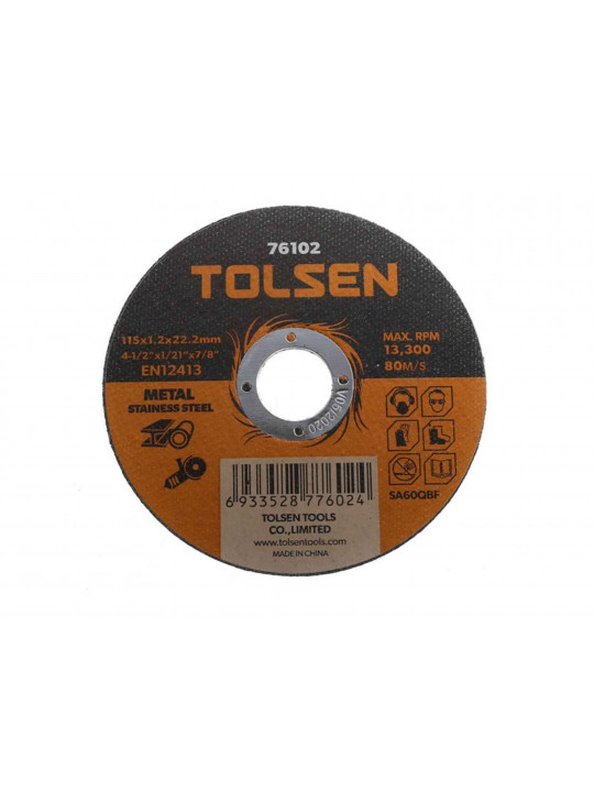 Отрезной диск TOLSEN 76102 