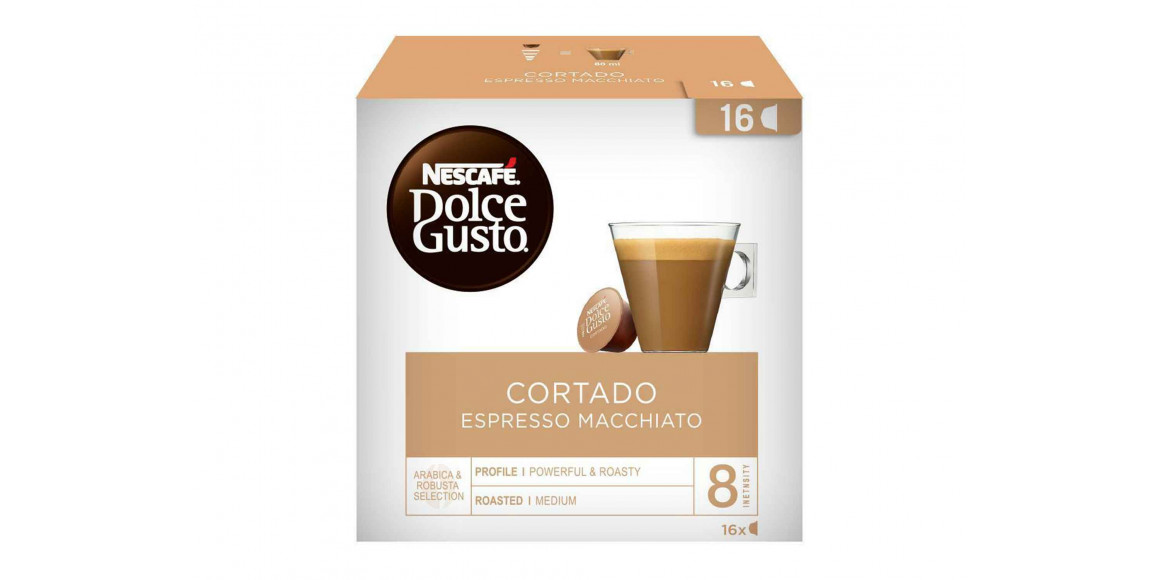 Coffee capsules STARBUCKS DOLCE GUSTO CORTADO ESPRESSO MACCHIATO 8 