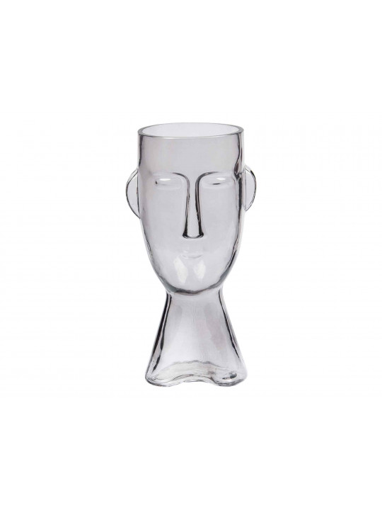 Decorate objects MAGAMAX GLASS VASE FACE Д120 Ш110 В235 TRANSPARENT FANCY35