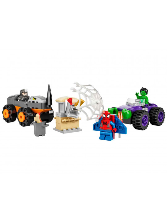 Կոնստրուկտոր LEGO 10782 SPIDER-MAN Բեռնատարներով մենամարտ Հալկի և Ռինոյի միջև 