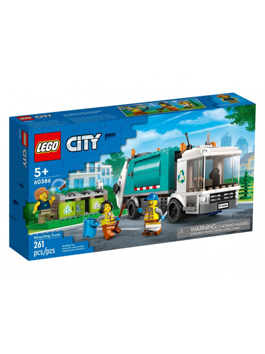 Կոնստրուկտոր LEGO 60386 City  Աղբատար մեքենա 