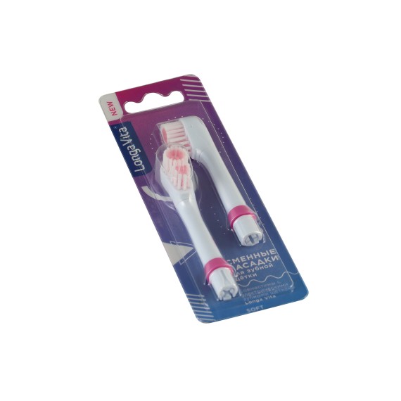 Ատամների խնամք եվ իրիգատորներ LONGA VITA NS REPLACEABLE NOZZLE SOFT SET 2PC (670696) 