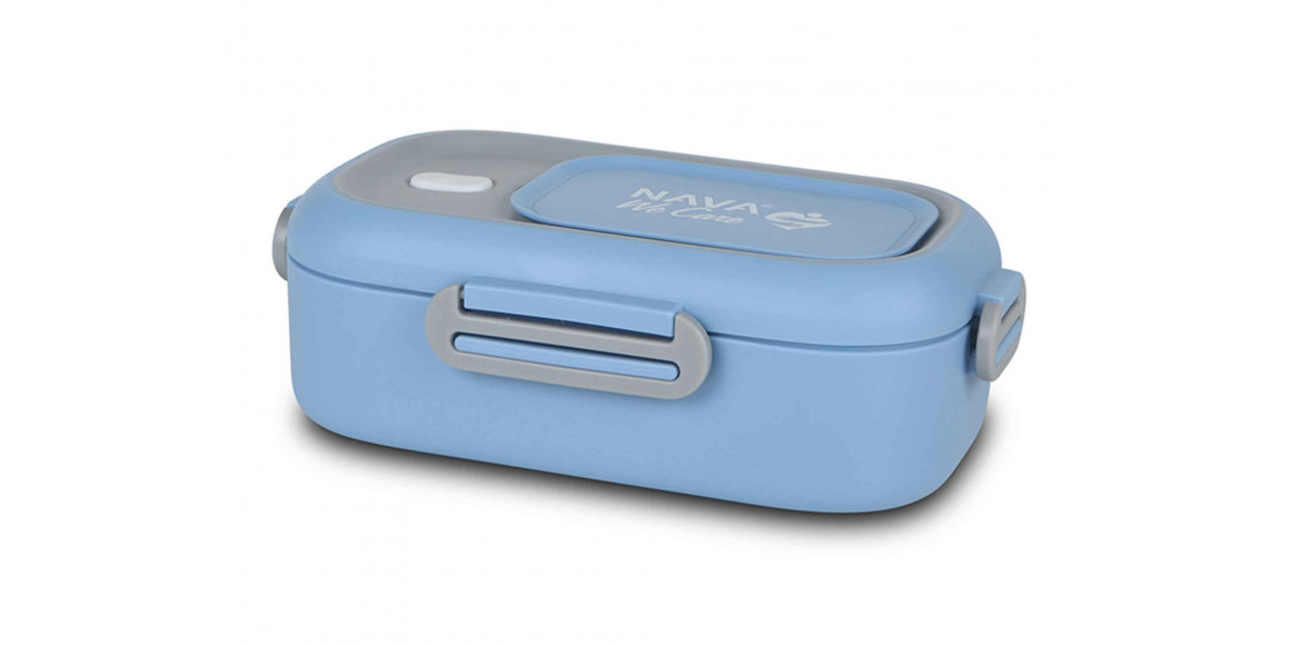 Пищевые контайнеры NAVA 10-262-006 S.STEEL LUNCH BOX WE CARE BLUE 800ML 