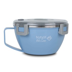 Food storage NAVA 10-262-012 S.STEEL LUNCH BOX WE CARE BLUE 850ML 