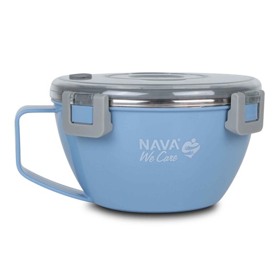 Food storage NAVA 10-262-012 S.STEEL LUNCH BOX WE CARE BLUE 850ML 
