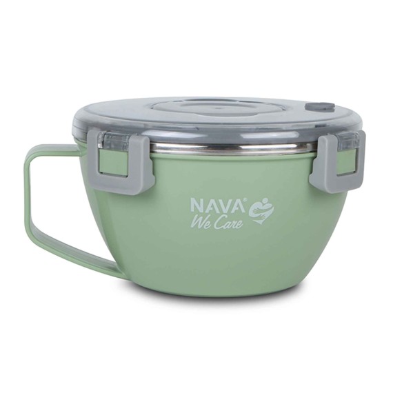 Food storage NAVA 10-262-013 S.STEEL LUNCH BOX WE CARE GREEN 850ML 