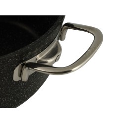 Casserols FALEZ 15308 BLACK LINE S.S HANDLE 22CM (BLN3004)