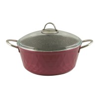 Casserols set FALEZ 15438 BIADIMOND PRO VIOLET RIVETED 9PC 