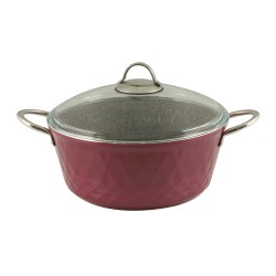 Casserols set FALEZ 15438 BIADIMOND PRO VIOLET RIVETED 9PC 