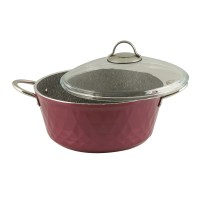 Casserols set FALEZ 15438 BIADIMOND PRO VIOLET RIVETED 9PC 