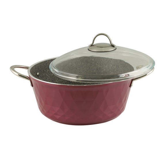 Casserols set FALEZ 15438 BIADIMOND PRO VIOLET RIVETED 9PC 