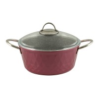 Casserols set FALEZ 15438 BIADIMOND PRO VIOLET RIVETED 9PC 