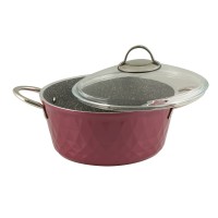 Casserols set FALEZ 15438 BIADIMOND PRO VIOLET RIVETED 9PC 
