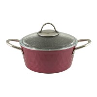 Casserols set FALEZ 15438 BIADIMOND PRO VIOLET RIVETED 9PC 