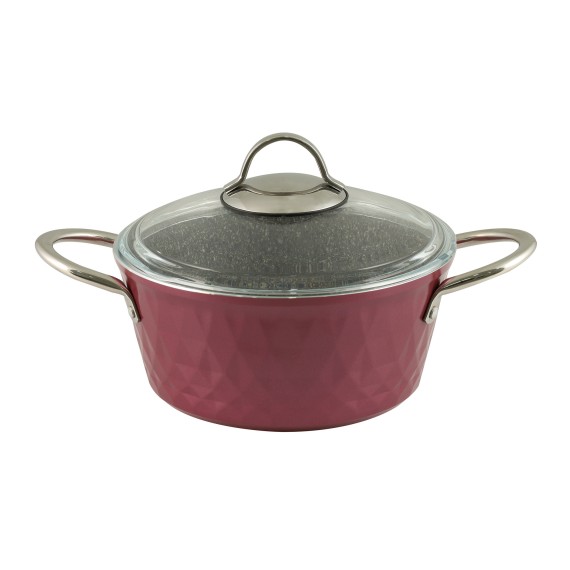 Casserols set FALEZ 15438 BIADIMOND PRO VIOLET RIVETED 9PC 