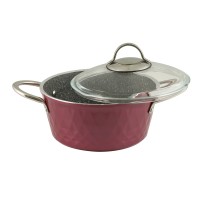 Casserols set FALEZ 15438 BIADIMOND PRO VIOLET RIVETED 9PC 