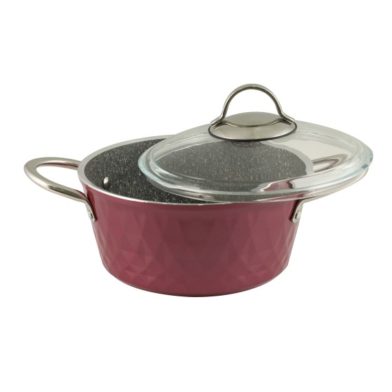 Casserols set FALEZ 15438 BIADIMOND PRO VIOLET RIVETED 9PC 